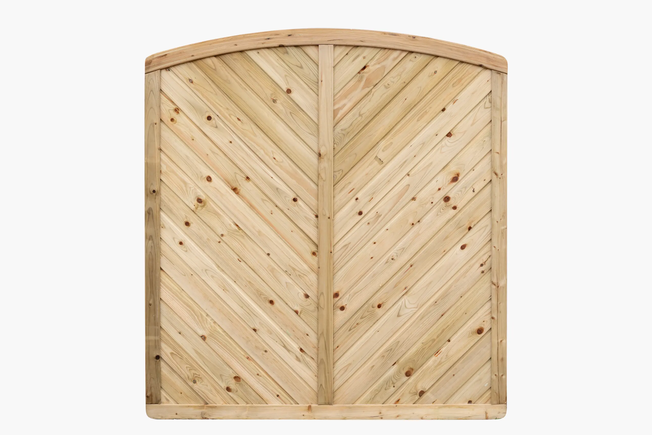 Holzzaun als Dichtzaun aus kesseldruckimprägnierter Kiefer, parallel verschraubt 